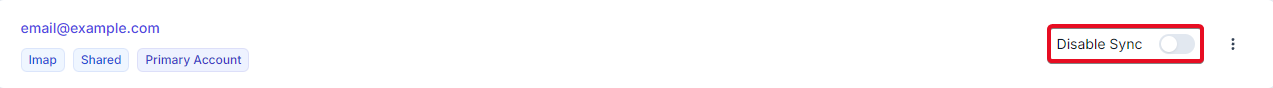 Disable Email Account Synchronization