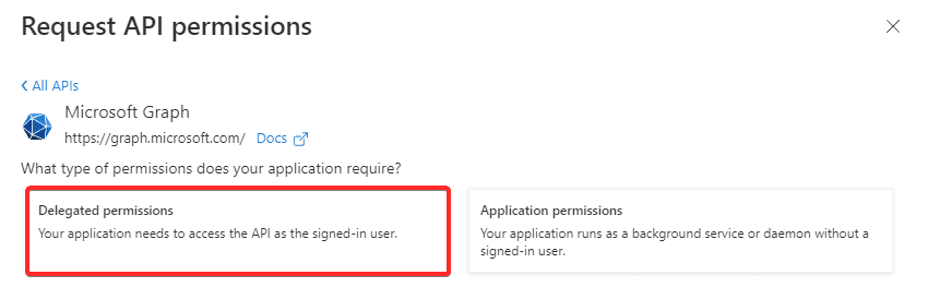 Microsoft Azure Add Delegated Permissions