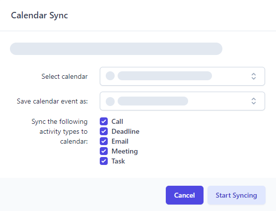 2 Way Calendar Synchronization